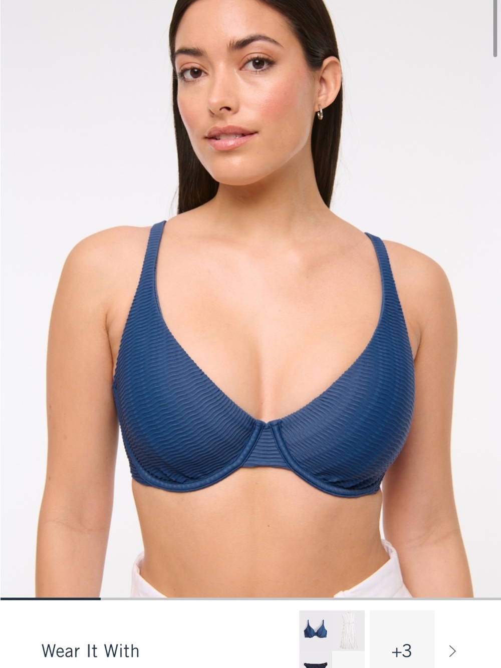 Curve Love high apex underwire bikini top